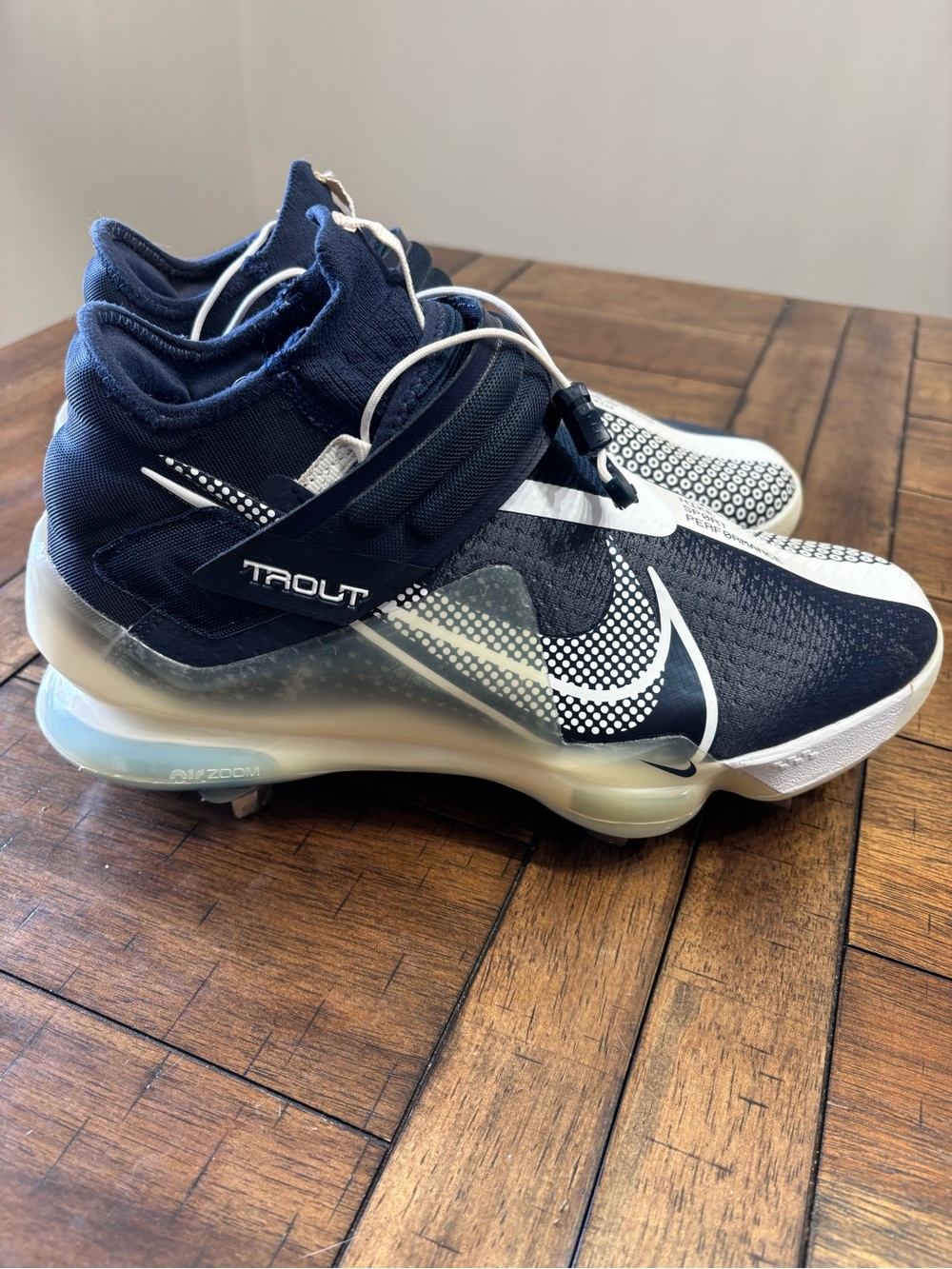 Nike Mike Trout Pro Baseball Cleats - Navy and White